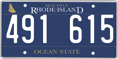 RI license plate 491615
