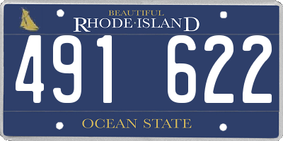 RI license plate 491622