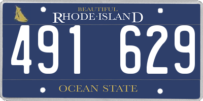 RI license plate 491629