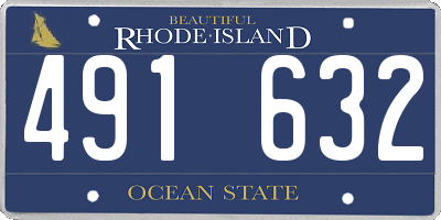 RI license plate 491632