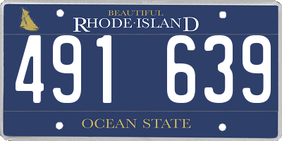 RI license plate 491639