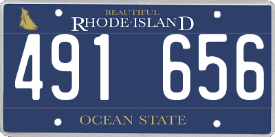 RI license plate 491656