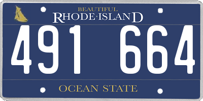 RI license plate 491664