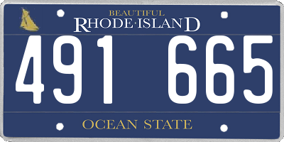 RI license plate 491665