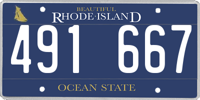 RI license plate 491667