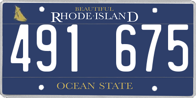 RI license plate 491675