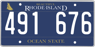 RI license plate 491676