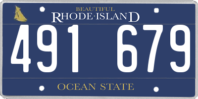RI license plate 491679