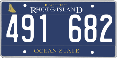 RI license plate 491682