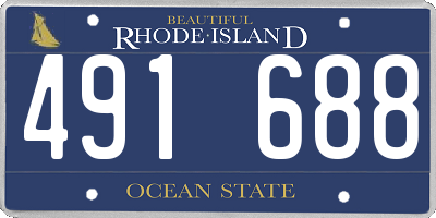 RI license plate 491688