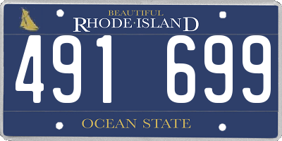 RI license plate 491699