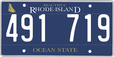 RI license plate 491719