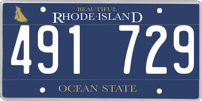 RI license plate 491729