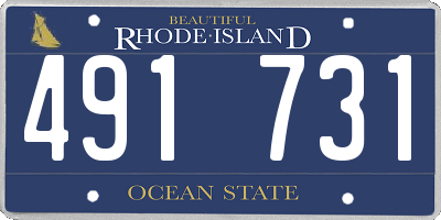 RI license plate 491731