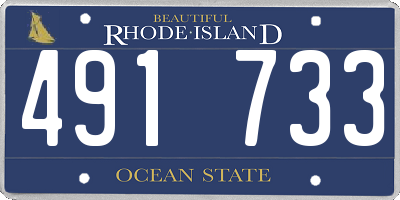 RI license plate 491733