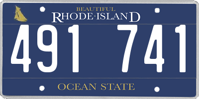 RI license plate 491741