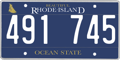 RI license plate 491745