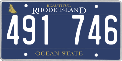 RI license plate 491746