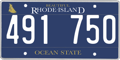 RI license plate 491750