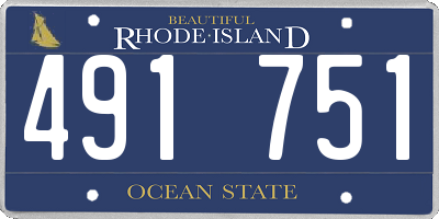 RI license plate 491751