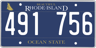 RI license plate 491756