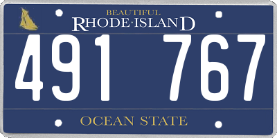 RI license plate 491767