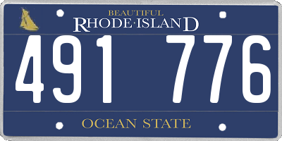 RI license plate 491776