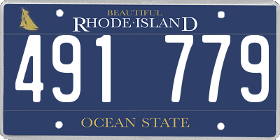 RI license plate 491779