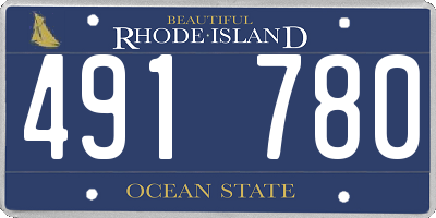 RI license plate 491780