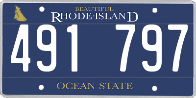 RI license plate 491797