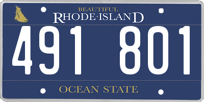 RI license plate 491801
