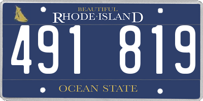 RI license plate 491819