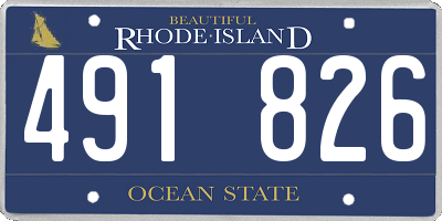 RI license plate 491826