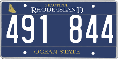 RI license plate 491844