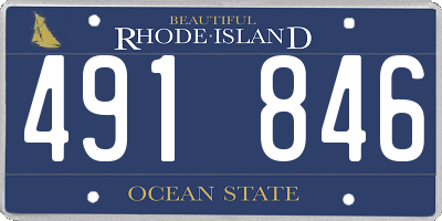 RI license plate 491846