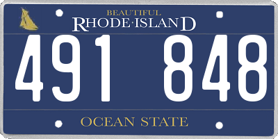 RI license plate 491848