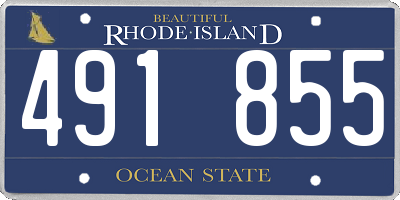 RI license plate 491855