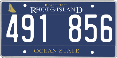 RI license plate 491856