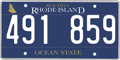 RI license plate 491859