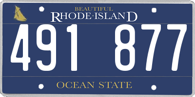 RI license plate 491877