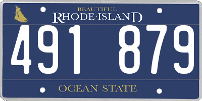 RI license plate 491879
