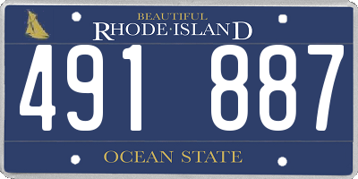 RI license plate 491887