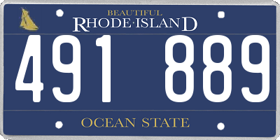 RI license plate 491889
