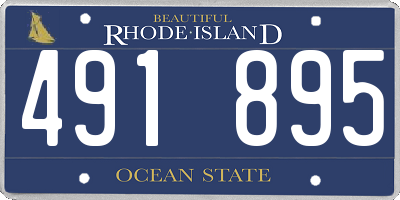 RI license plate 491895