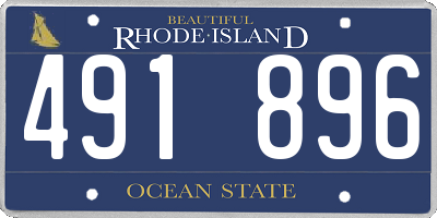 RI license plate 491896
