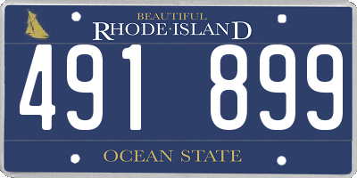 RI license plate 491899