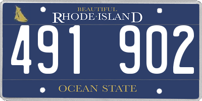 RI license plate 491902