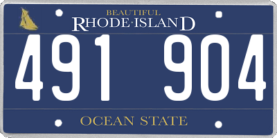 RI license plate 491904