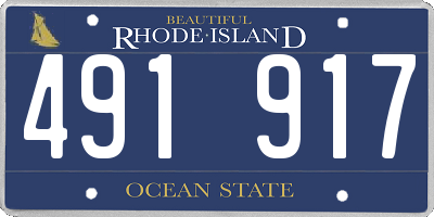 RI license plate 491917