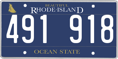 RI license plate 491918
